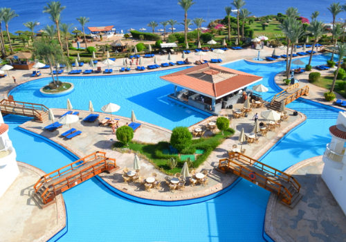 Poollandschaft des Siva Sharm Hotels